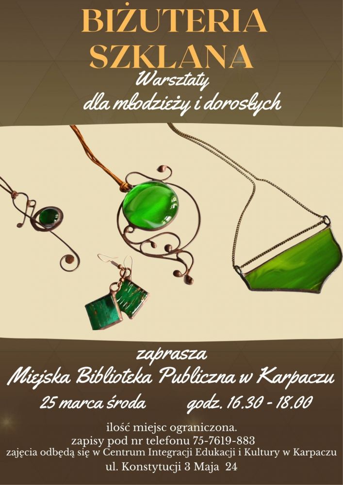 Warsztaty tworzenie biżuterii szklanej