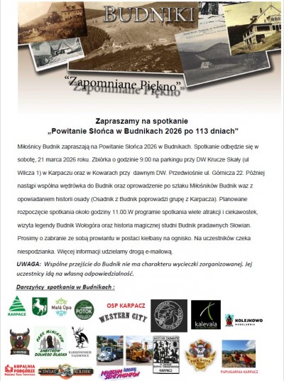 Powitanie Słońca w Budnikach 2026